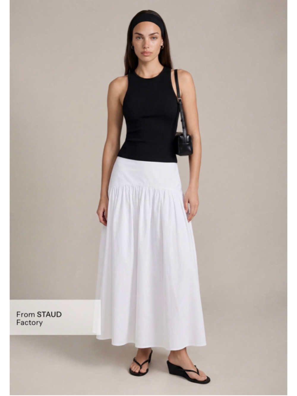 Women's Caara White Maxi Skirt Size 8